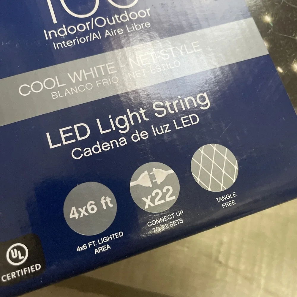 Celebrations 100 Ct NEW  LED Christmas Net Lights‎ Cool White